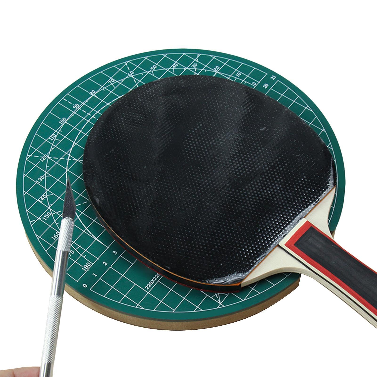 Table Tennis Cutter - Workbench Tool for Trimming Pong Rackets, Precision Bat Forming Device | Adult Teen Student Beginner Player Enthusiastic Rubber Cutting Repair Equipment Ki