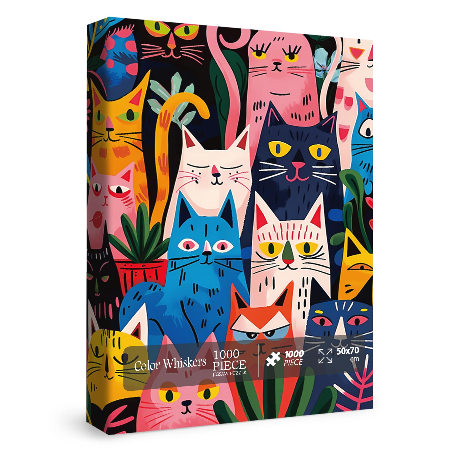 クリバンキャット1000ピース ジグソーパズル LOTS OF KITTIES Amazon.com: Colorful Cat Puzzle for Adults 1000 Pieces, Funny