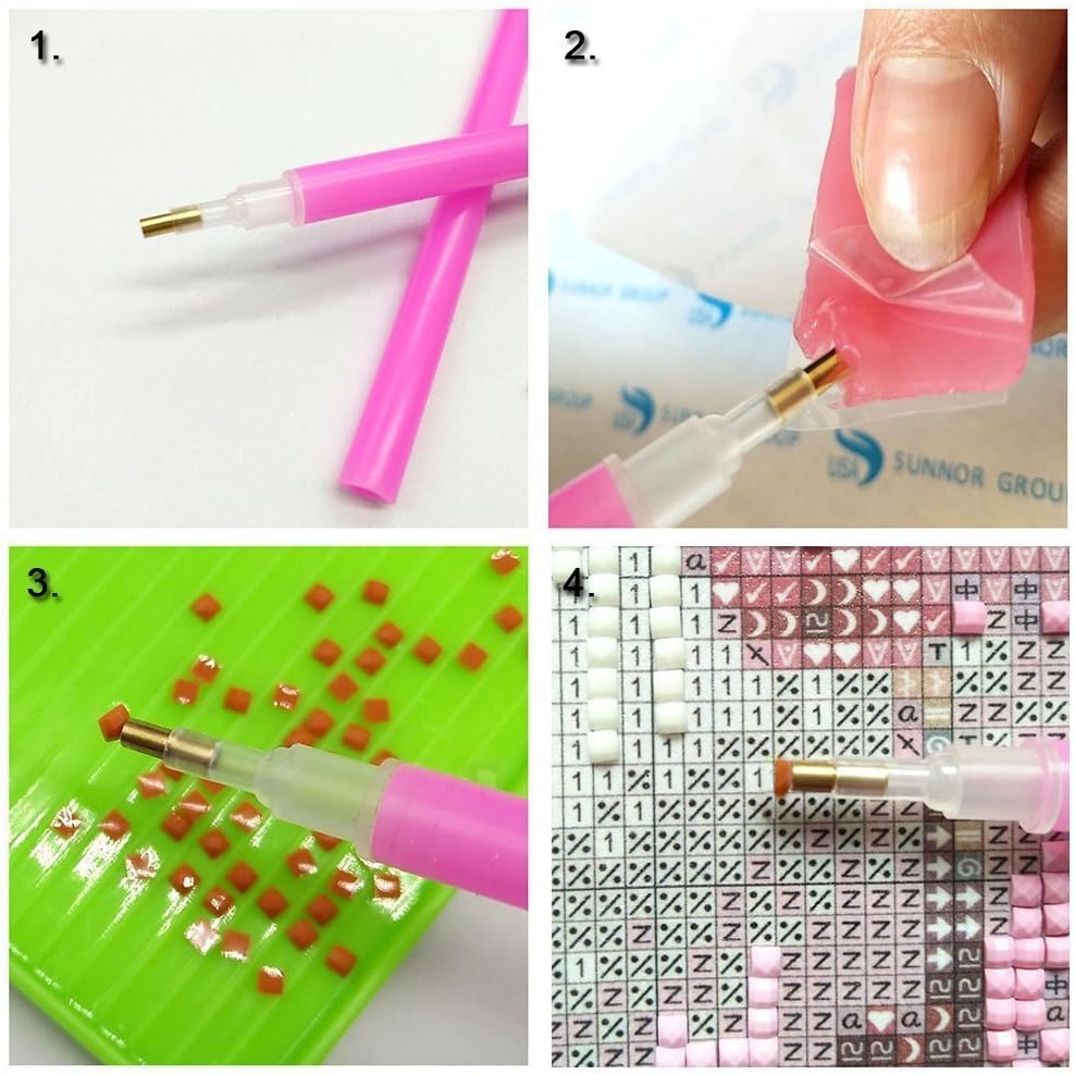 DIY Diamond Painting Tools Embroidery Storage Boxes，Cross Stitch Tools Accessory Case Set (23 Pieces)