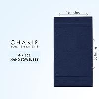 Vista 100 de Chakir Turkish Linens Toallas turcas de alta calidad 100% algodón para baño, toallas de baño grandes de 30 x 60 pulgadas (4 piezas, beige)