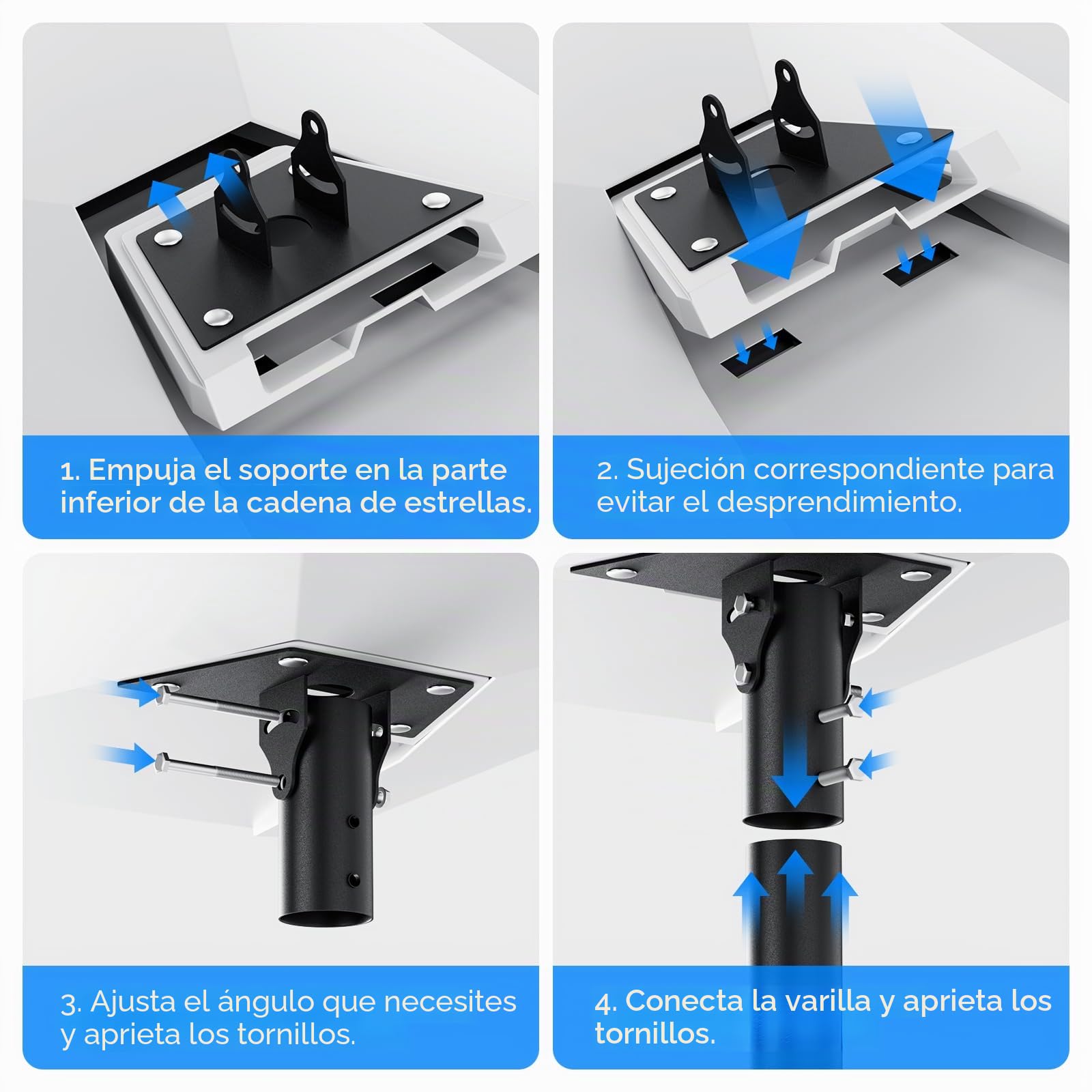 Soporte ajustable Starlink Gen 3, adaptador de tubo Starlink Gen 3, para base de montaje Starlink V3, placa de montaje ajustable Starlink V3, diámetro del tubo de 1,73 (4,4 cm) pulgadas