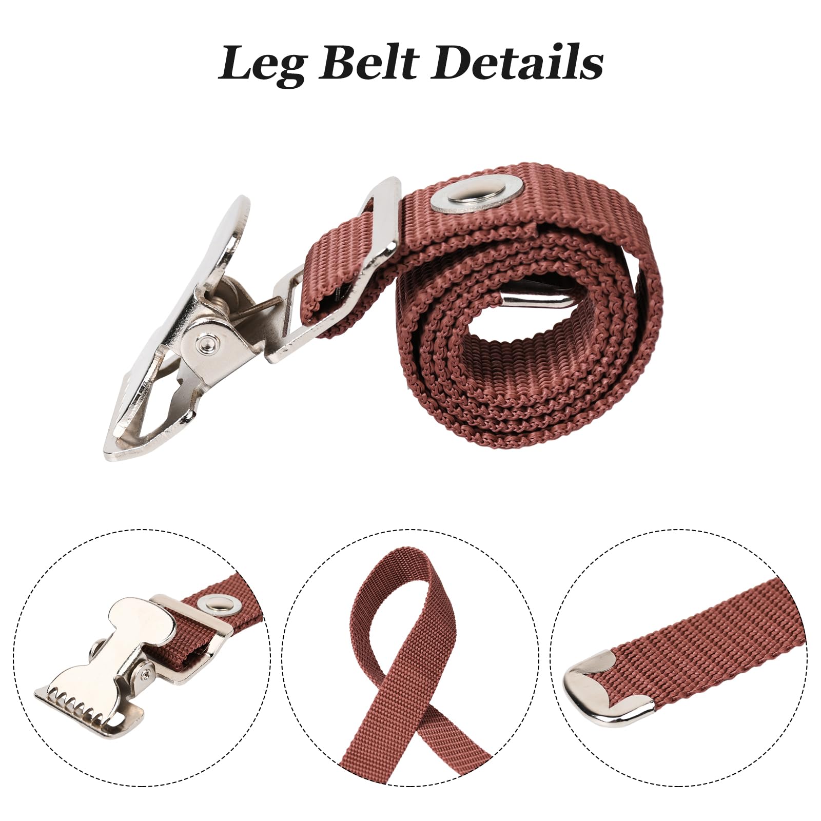 Pumwoy 2 PCS Drywall Stilts Straps, Drywall Leg Band Straps Adjustable, Drywall Foot Band Straps - Image 2
