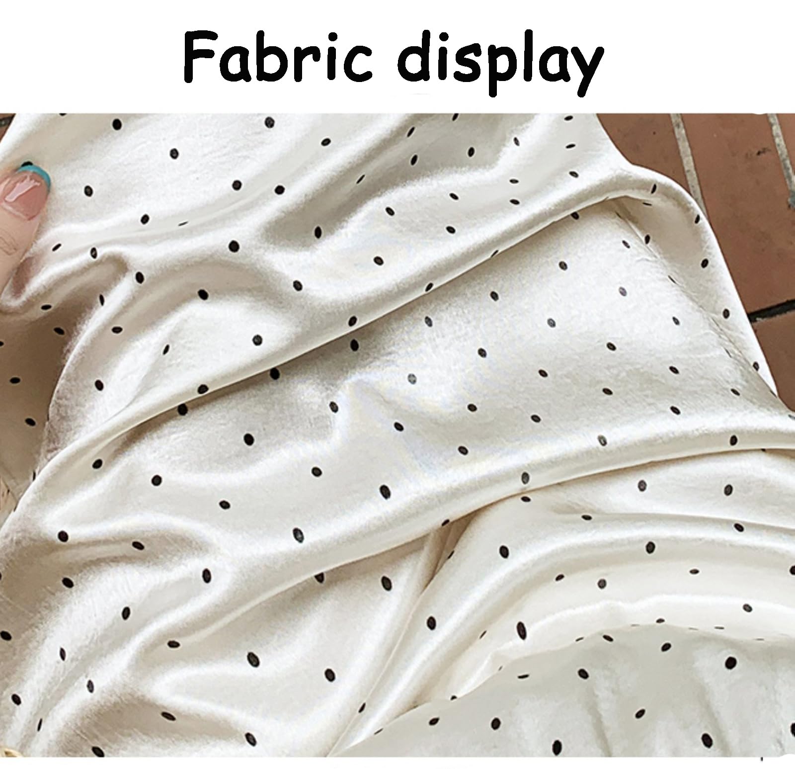 Jupe À Pois Pour Femmes Taille Élastique Coupe Slim Tulle Doublure Fentes Latérales Mode Décontractée Jupes Longues En Satin