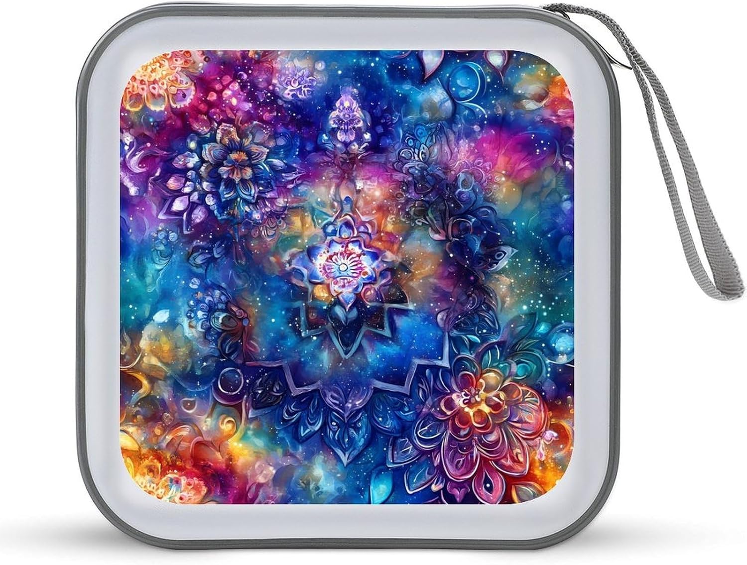 Galaxys Mandalas Gradient Protective CD Case Storage Rack 40 Capacity DVD Holder Organizer Car Travel