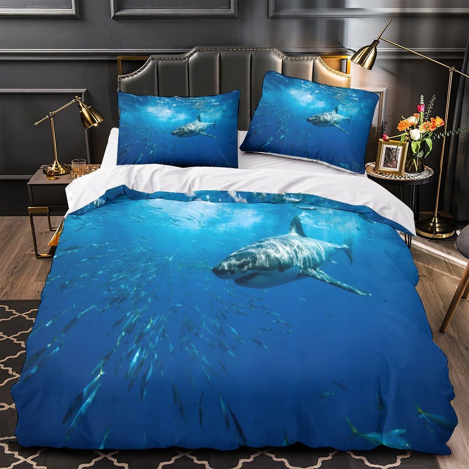 Parure de lit océan 140x200 pour décorer une chambre de garçon