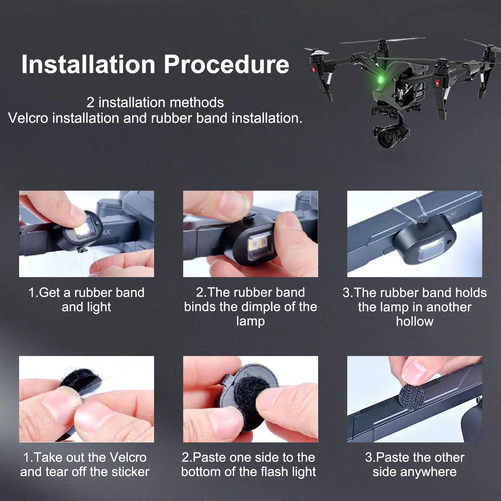 Lot De 4 Lumières Stroboscopiques LED Sans Fil Avec Télécommande, 8 Couleurs, Chargement USB