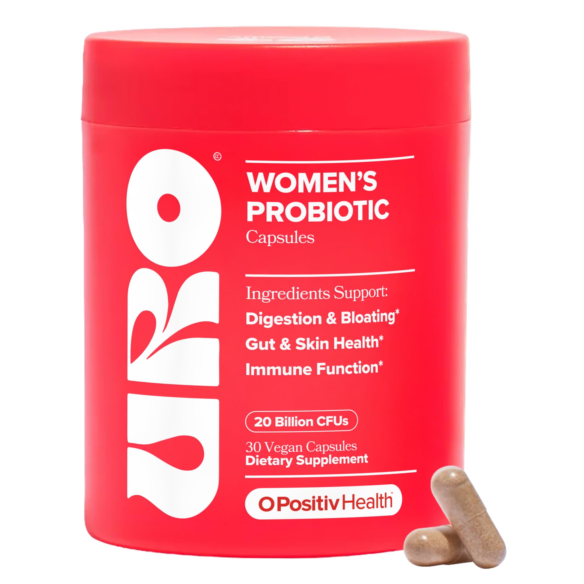 URO Women’s Probiotic – Vaginal, Gut & Skin – 20B+ CFUs – 30-Day Supply