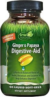 Irwin Naturals Ginger & Papaya Digestive-Aid 60 Liquid Softgel