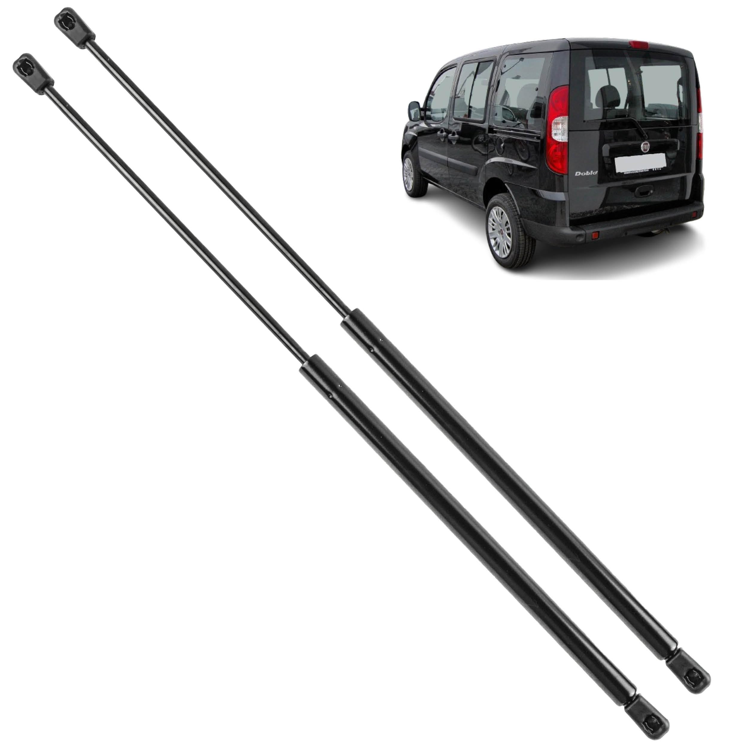 2 pistoncini portellone compatibili per Doblo (2000-2010) ammortizzatori cofano posteriore. 46824070, 46810696
