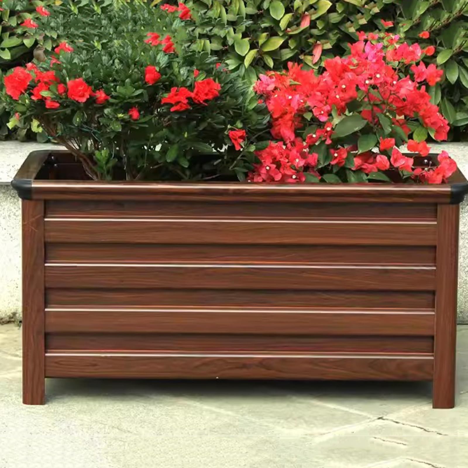 Xujuan-0227 One Color Bench With Planter Box Outdoor Flower Box Road Flower Box Combination Flower Trough Flower Bed Balcony Courtyard Planting Box