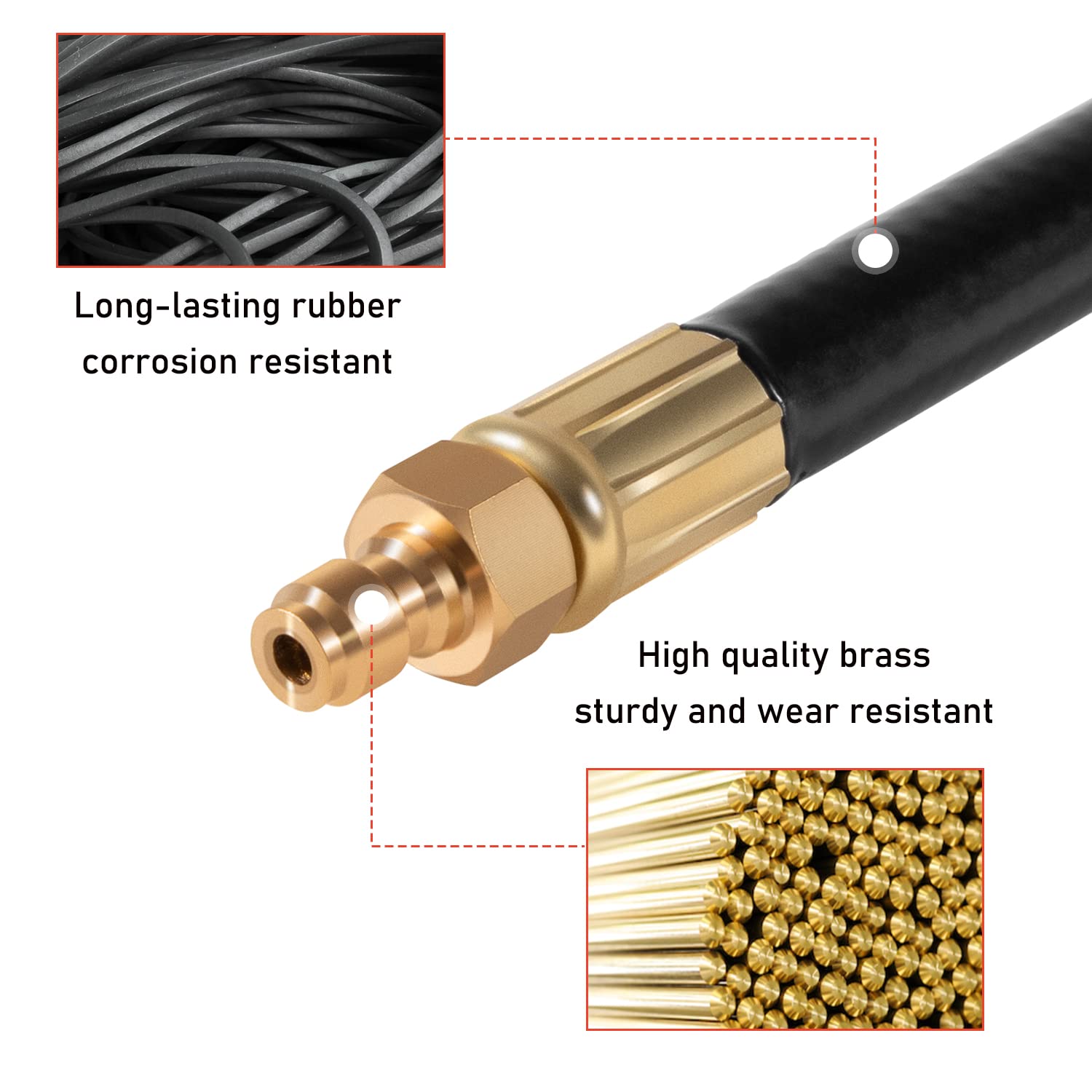 Diesel Compression Tester Adapter Hose Fit for Ford Power Stroke V8 Engines 2011-2022 6.7L Replace SG SGT35450