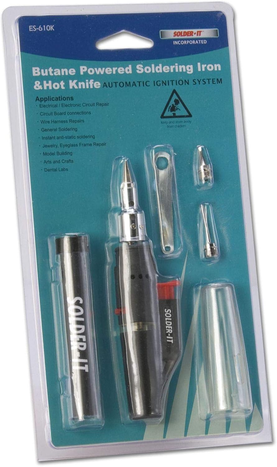 Solder-It Butane Powered Soldering Iron, Heat Gun & Hot Knife (3 in 1)