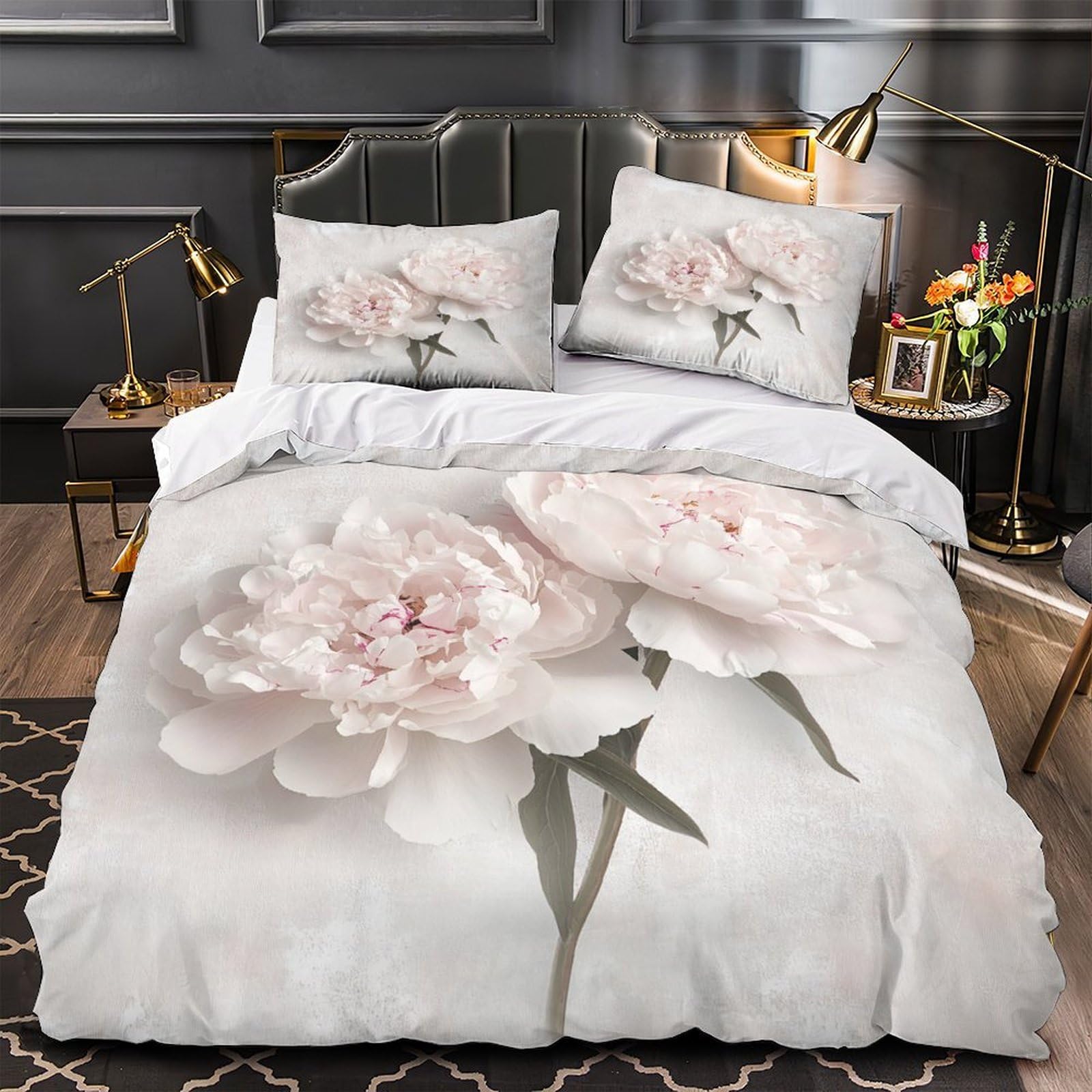 Parure de lit pivoines douce pour en finir avec les allergies