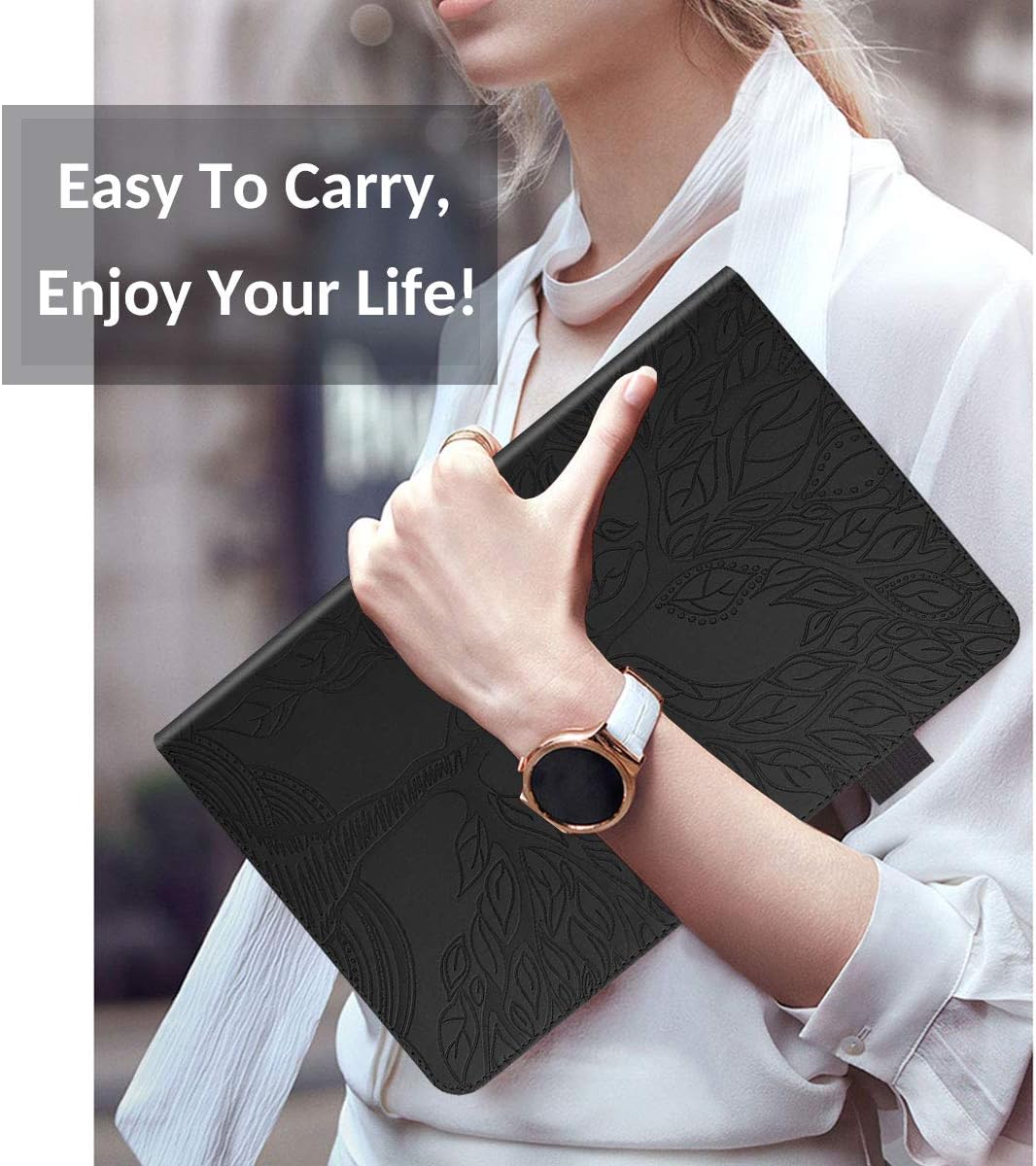 Buy Ailisi Case For Huawei Mediapad T5 10 1 Inch Elegant Embossed Tree Leaf Pu Leather Folio Flip Smart Cover With Pen Holder Stand Support Card Slots For Tablet Huawei Mediapad T5