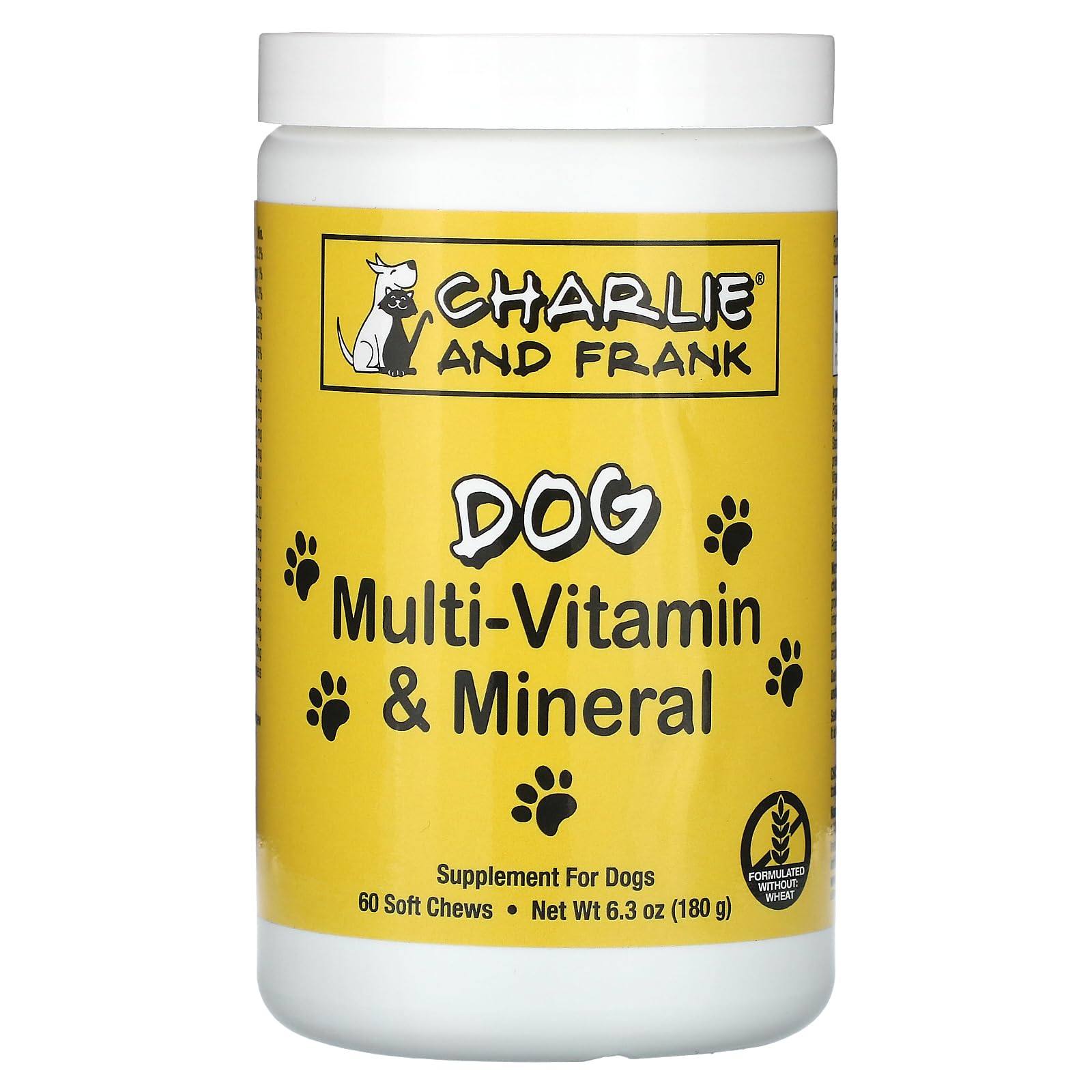 Charlie & Frank Dog Multi-Vitamin and Mineral Supports Fresh Breath (60 Soft Chews)