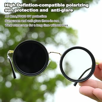 Hand Made Nd-400 9 Gears Round Polarized Adjustable Dimming Men Sunglasses women Filter Diving Fishing