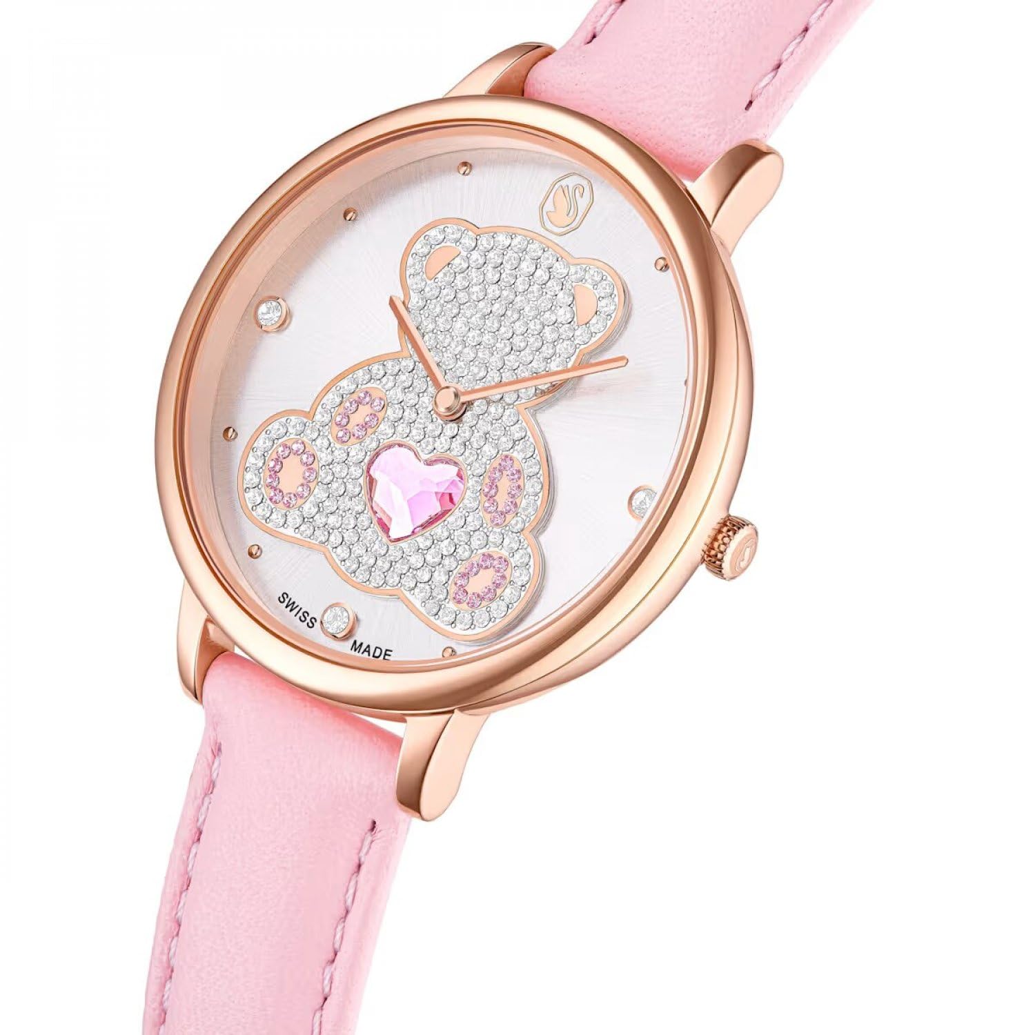 Swarovski Watch Teddy 5739838 orologio da ragazza in acciaio inossidabile e pelle