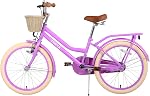 20 Filles de pouce vélo,Girls vélo avec panier pour 7-10 ans vieux enfants,Filles vélo avec kiosque,Pas de roues d'entraînement inclus,Single Speed,Couleurs multiples