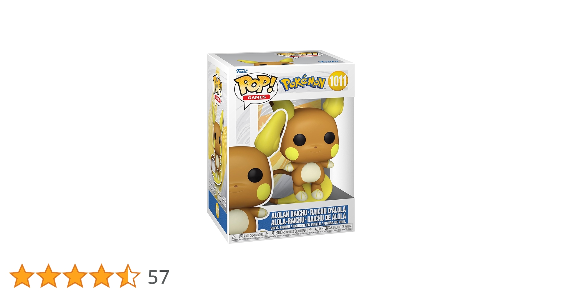 Amazon.co.jp: Funko Pop! Pokemon Alolan Raichu #1011 Games