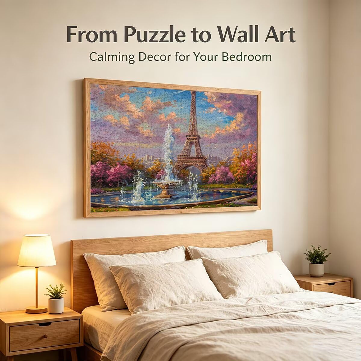 Puzzle 1500 elementów, krajobraz układanki, drewniane elementy, prezent dla