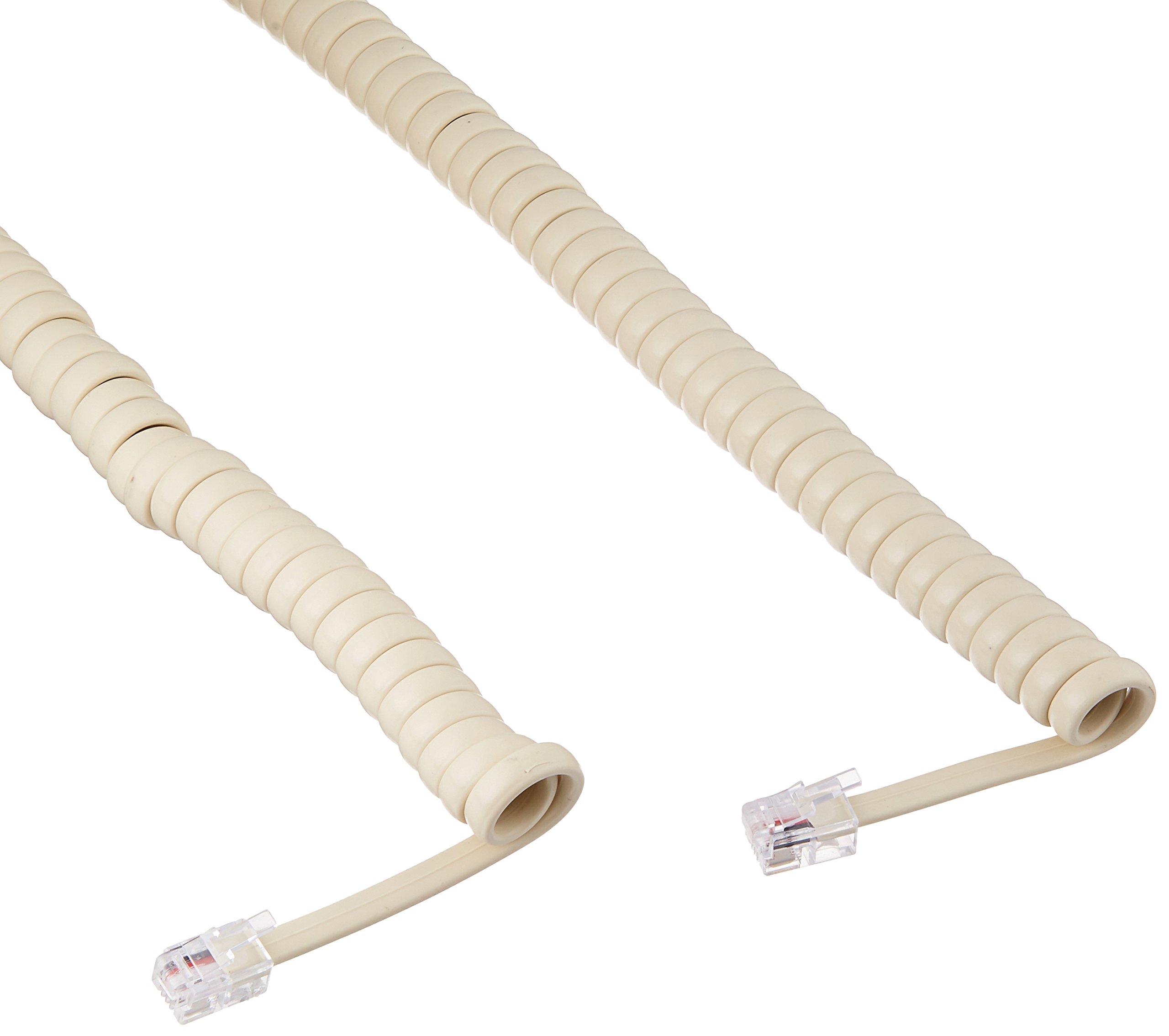 AUDIOVOX TP282ARV Modular Handset Cord, 25-Feet, Almond