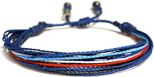 Miniatura 251 de Surfer Bracelets for Men - Handmade Surfer Rope Adjustable Friendship Bracelets - Surf String Bracelet for Couple Women Men Waterproof Beach Jewelry
