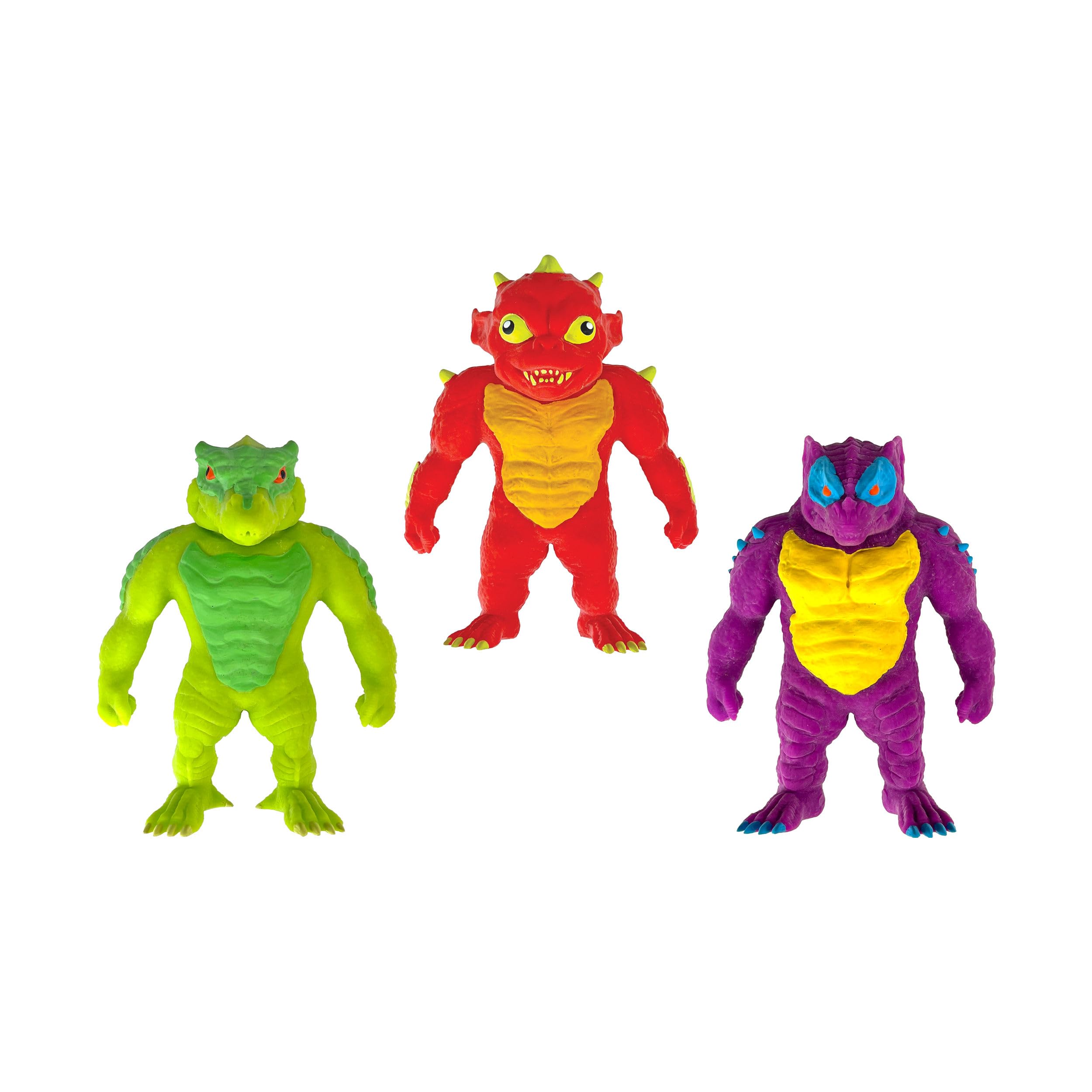 JA-RU Mighty Monster Squish Lot de 6 figurines extensibles (2 de chaque), 3