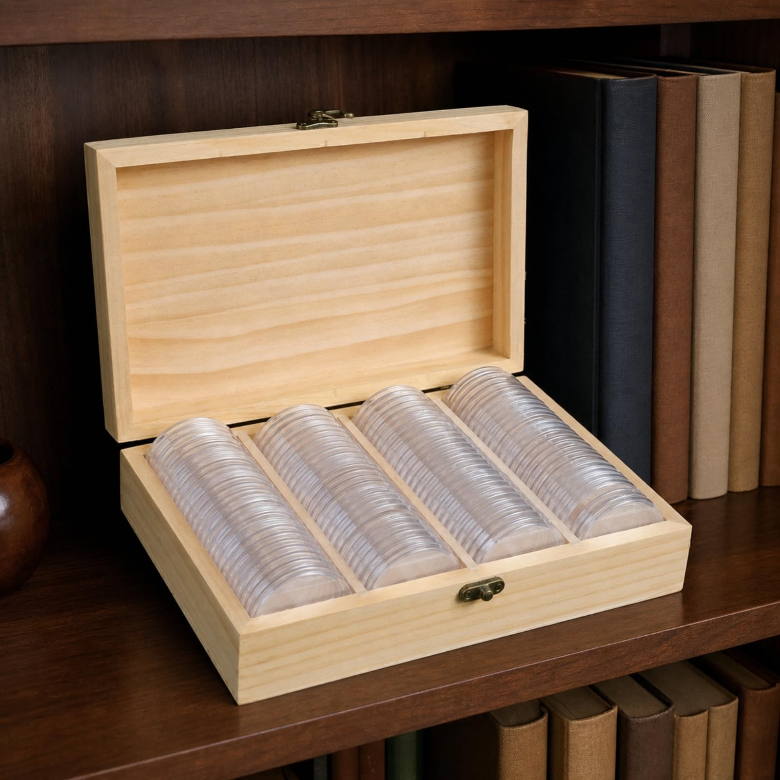 Caja para Monedas con Cápsulas Compacto