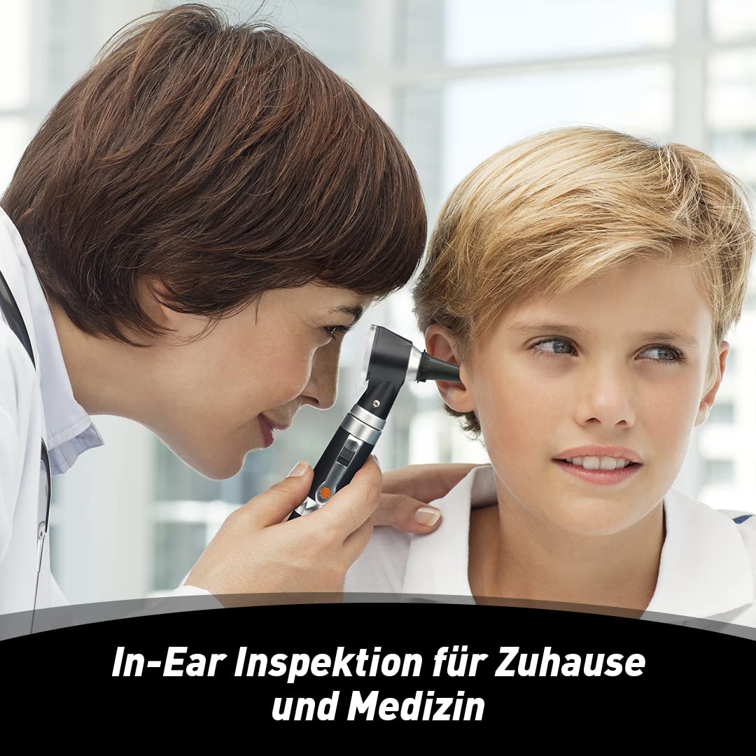 SCIAN Otoscopio con luz, detector de infecciones auriculares y bolsa para otoscopio, incluye estuche de plástico duro, adecuado para niños, adultos, médicos, mascotas, disponible en varios colores