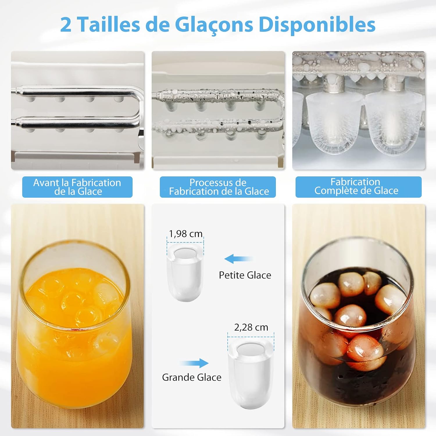 Machine à glaçons à rendement élevé – vue produit