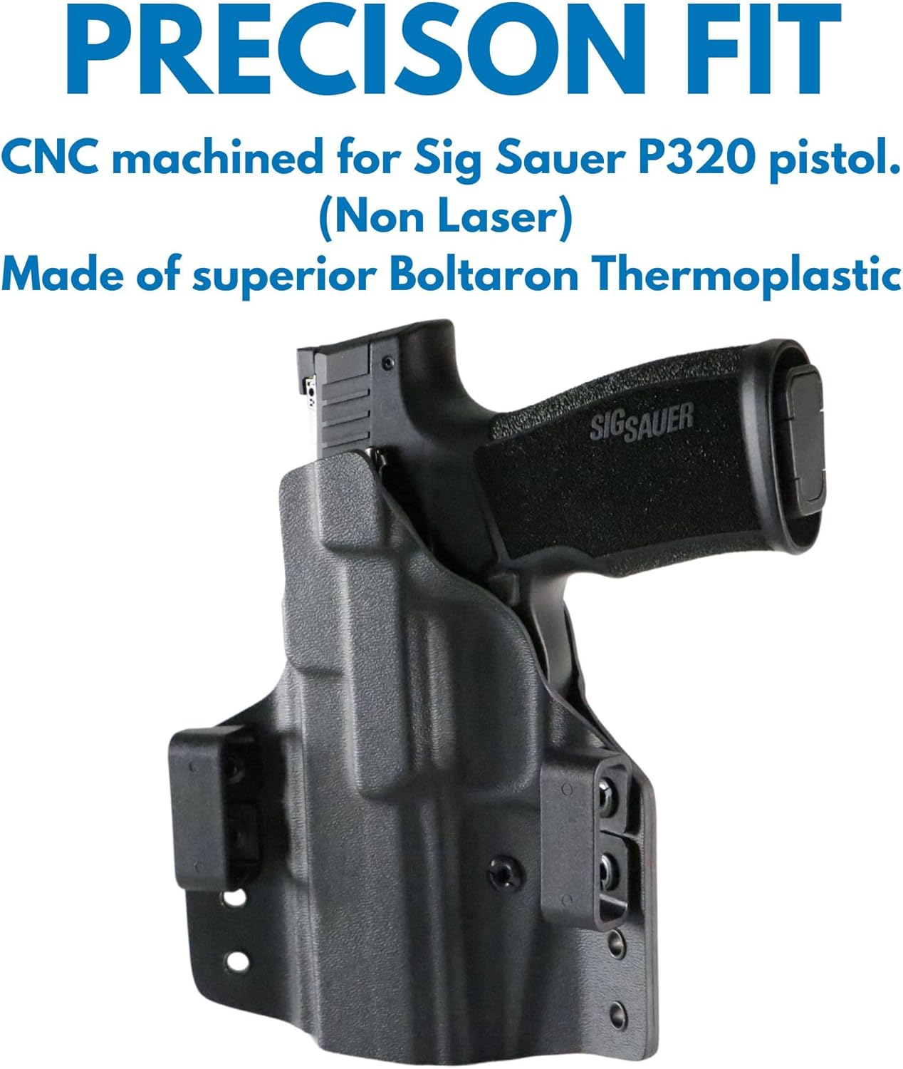 Weber Tactical Holster for Sig Sauer P320, Optics Ready, OWB, USA Made, Precision Fit, Adjustable Passive Retention, Right Hand