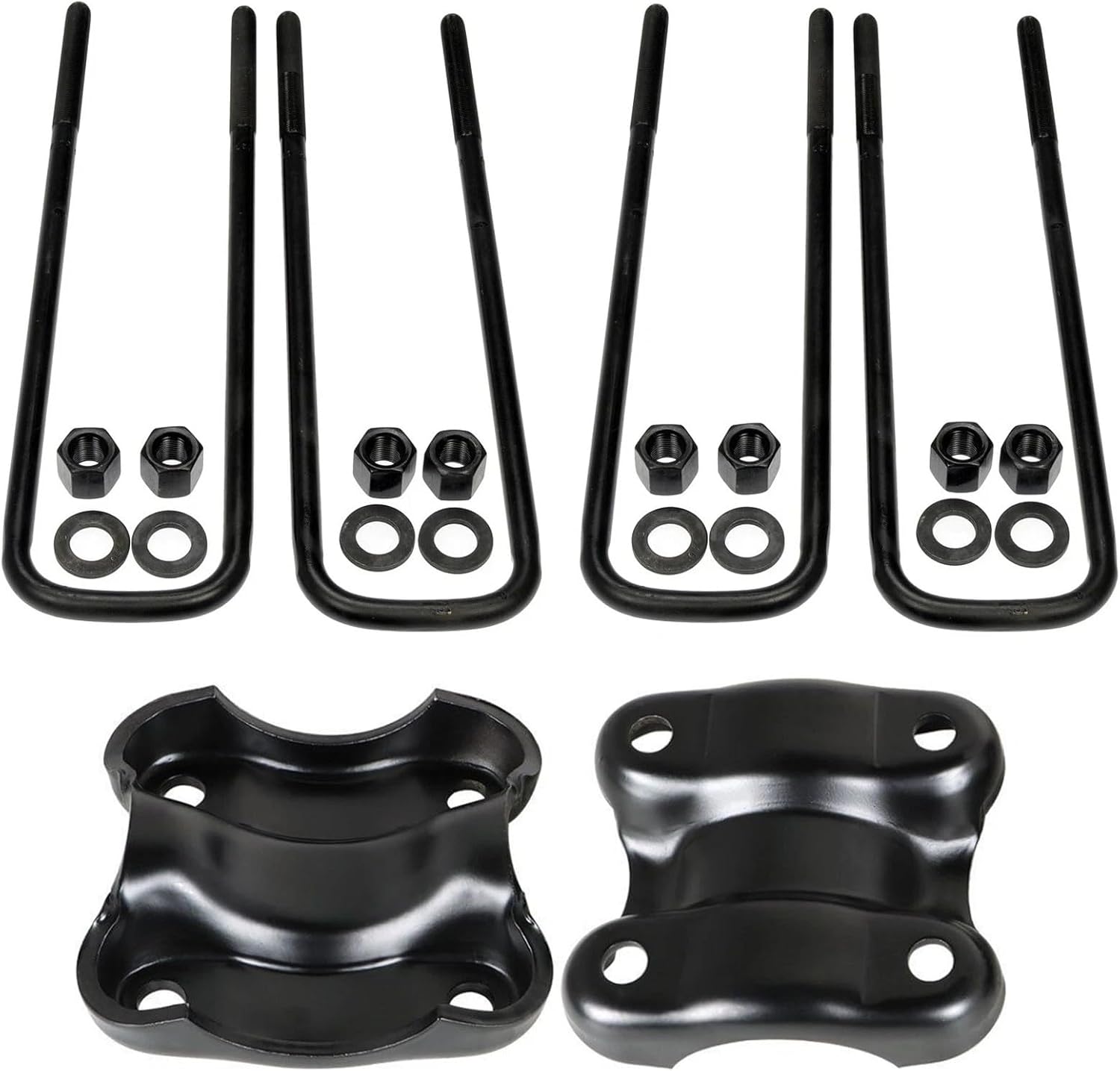 Rear Leaf Spring Plate with U-Bolts Compatible with 1995-2002 Dodge Ram 2500 3500 – Fit for Dana 70 Rear Axle