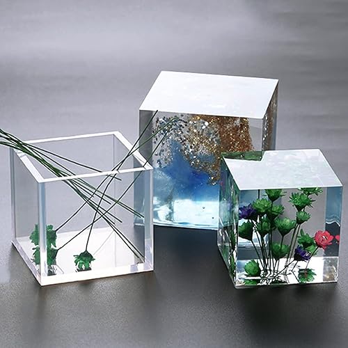 Miniatura 8 de RESINWORLD Juego de 6 moldes de silicona transparente de 4 pulgadas, 3 pulgadas, 2 pulgadas, 1.5 pulgadas, 1 pulgadas, 0.5 pulgadas + juego de 7