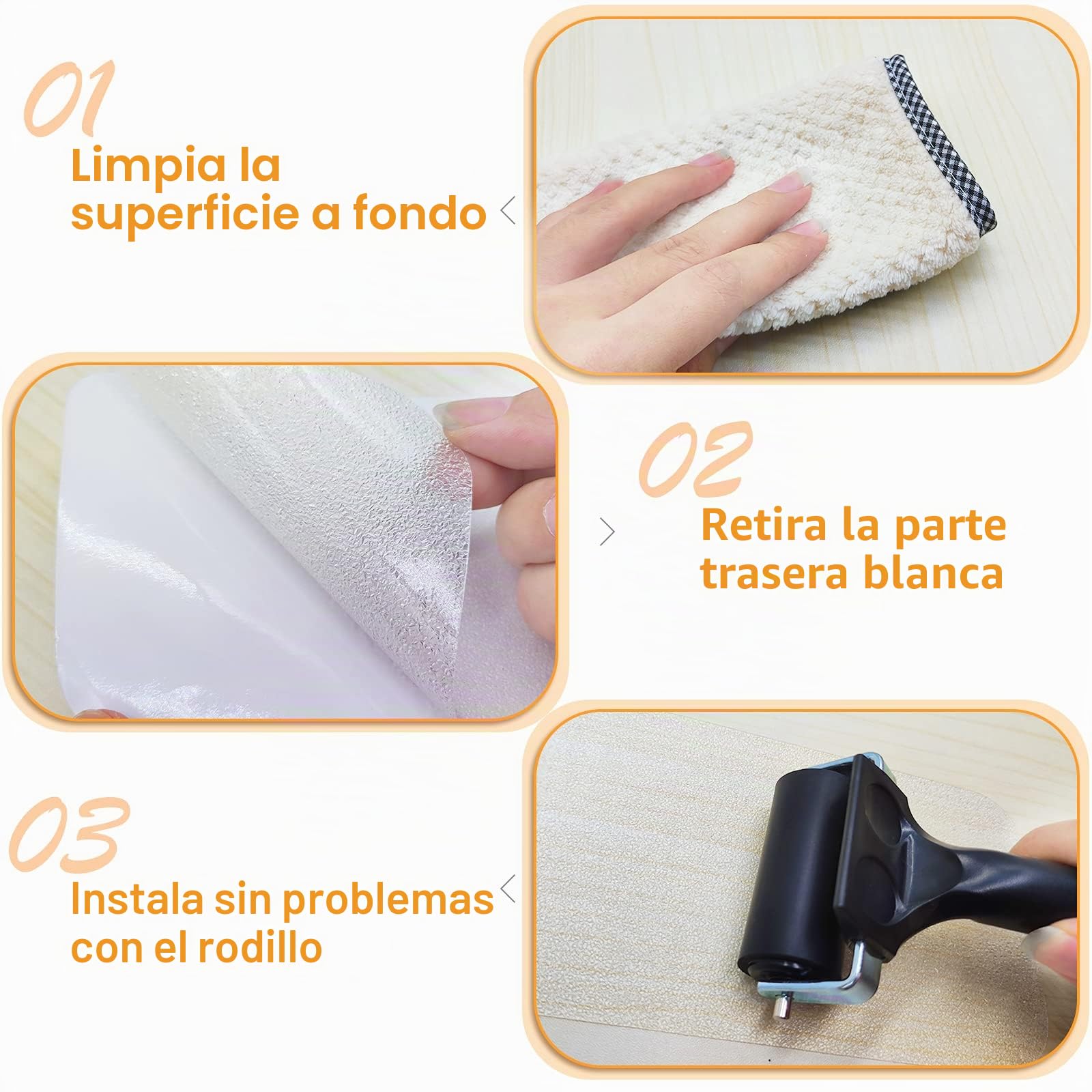 Cinta Antideslizante Escaleras, 60 * 10cm, 15pcs, Cinta Antideslizante de Tracción, Cinta Adhesiva Antideslizante Seguridad, Adecuado para Uso Interior, Impermeable, Transparente