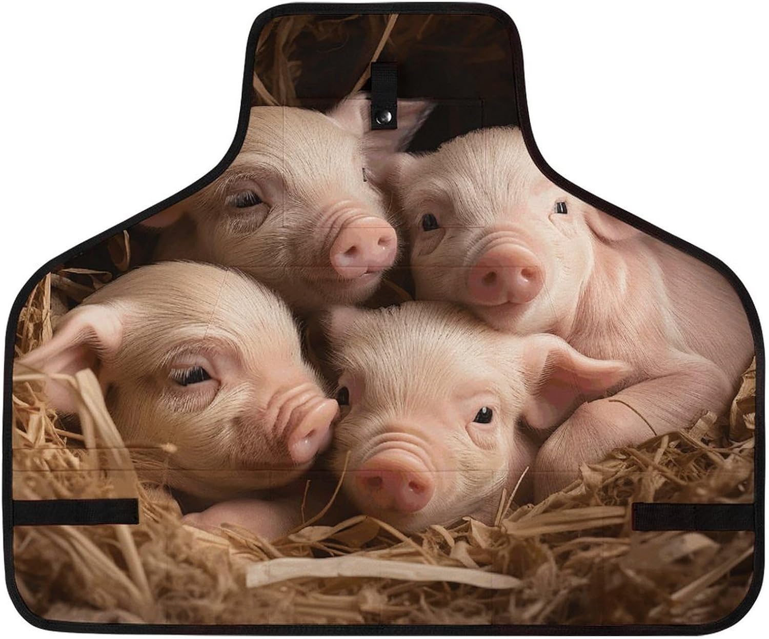 Delantal de trabajo Four Little Pigs con bolsillos ajustable miniatura 1