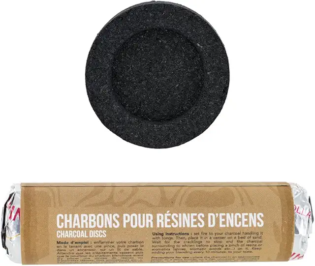 Charbons à encens pour résine d'encens, chicha, narghilé, hookah - Les encens du Monde