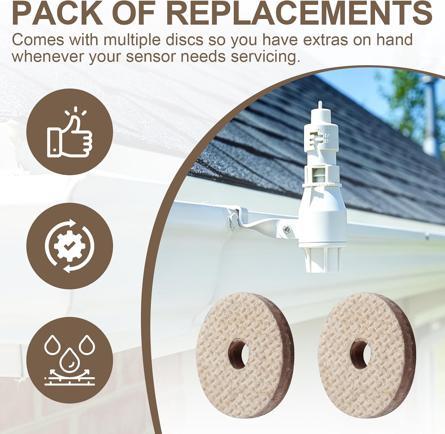 Rain Sensor Irrigation Hygroscopic Discs for Rainbird Wireless Rain Sensor