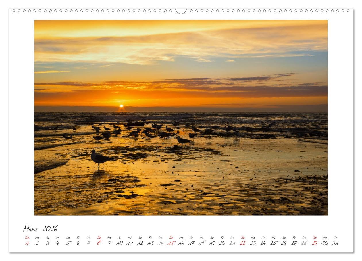 Nordsee - einfach Meer (hochwertiger Premium Wandkalender 2026 DIN A2 quer), Kunstdruck in Hochglanz: Fotografische Impressionen von der Nordseeküste (CALVENDO Orte)