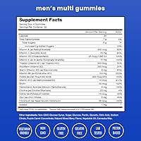 Vista 2 de Gomitas multivitamínicas para hombre Vitaminas A, B, C, D, E, biotina, ácido fólico, multivitamínico diario para hombres Multivitamínicos