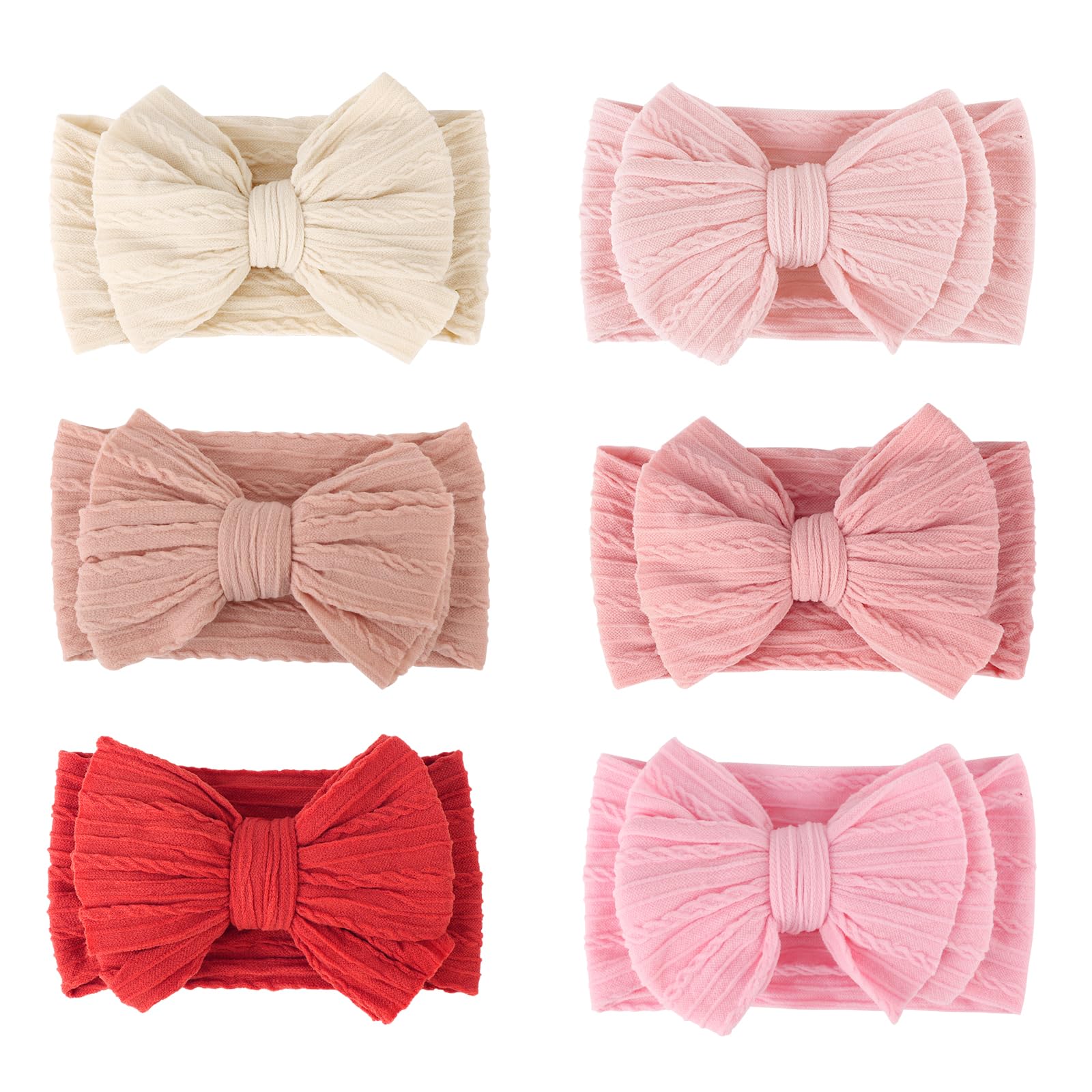 AQOKKA Baby Bows Headbands Nylon Baby Girl Headbands Newborn Hairbands Toddler Hair Accessories for Girls Infant Kids โ image 1