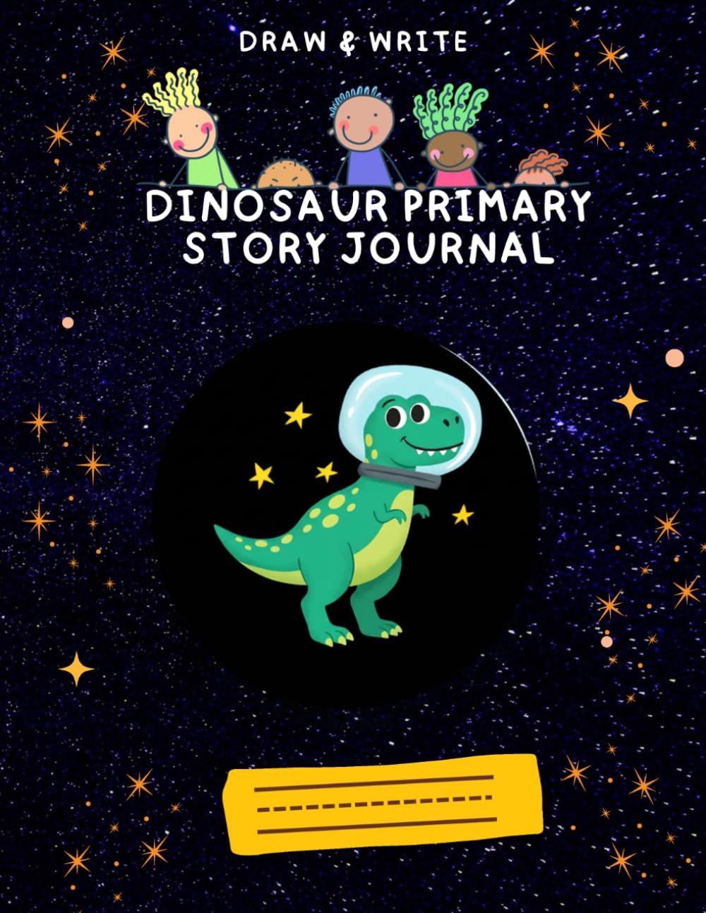 Dinosaur Primary Story Journal: Draw and Write Practice Book for Kids Ages 4-7