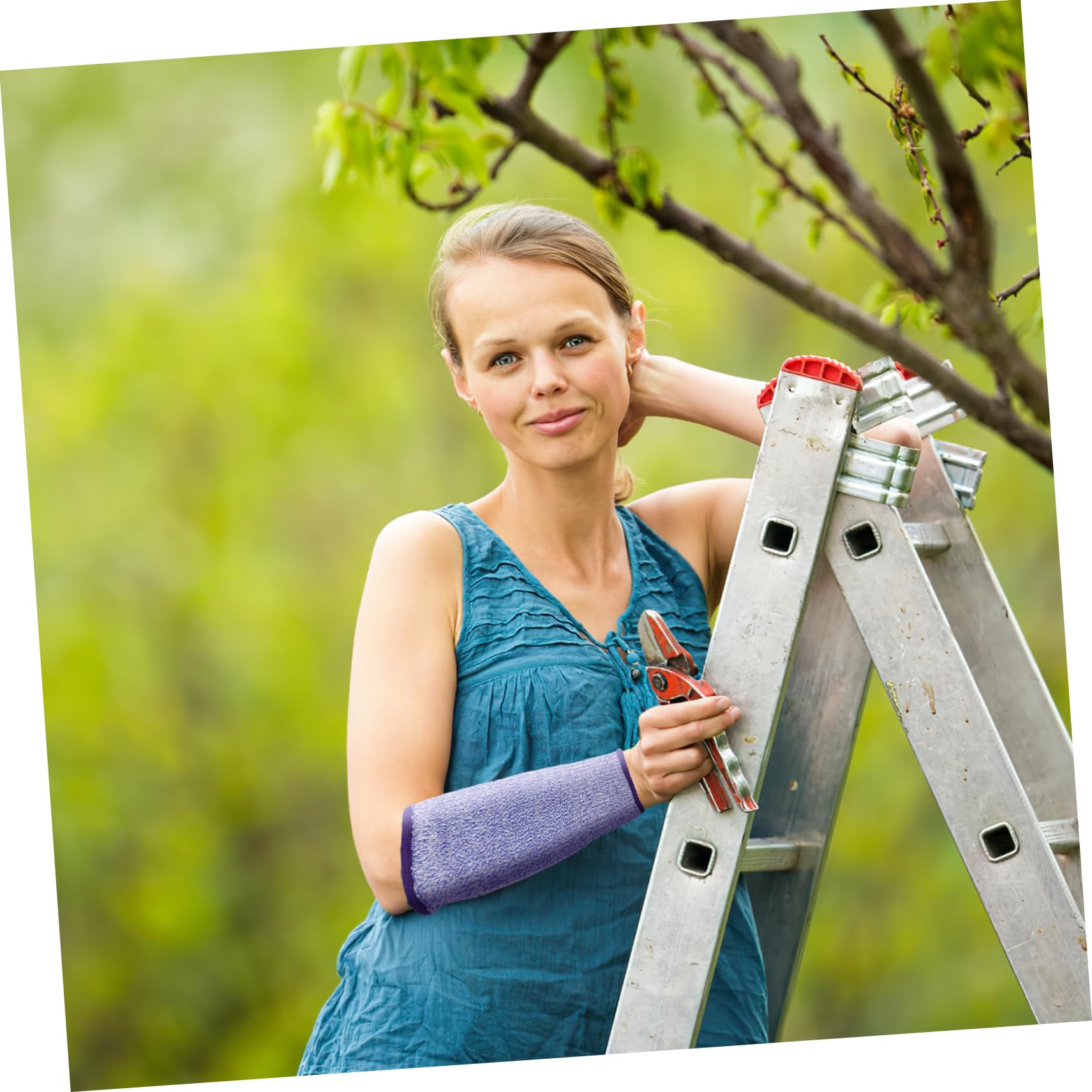 PRETYZOOM 5paires Manchons Coupures Pour Bras Protections De Bras Légères Et Respirantes Pour Jardinage Et Travaux Extérieurs