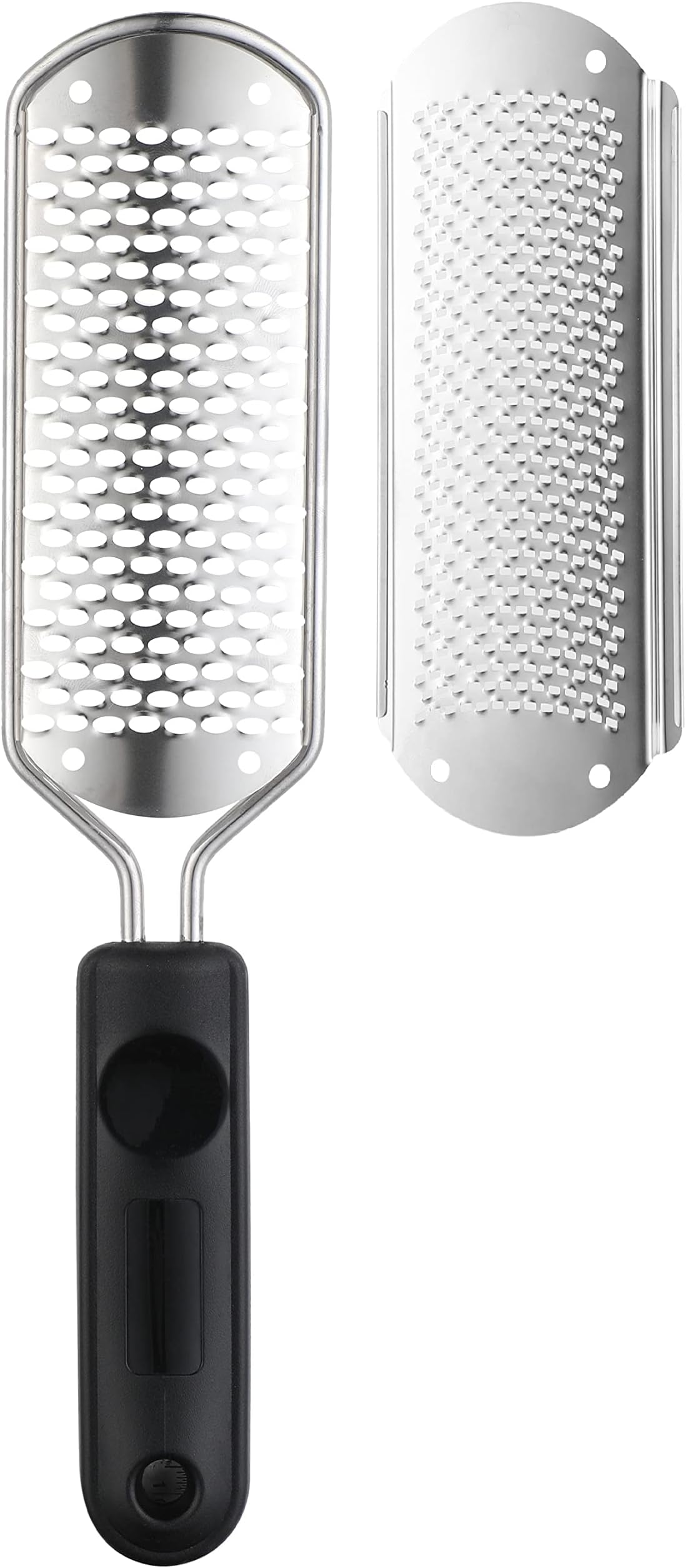 Beauté Secrets Essentials Pedicure Foot File Callus Remover, Foot Scrubber Removes Hard Skin, Can Be Used On Both Dry And Wet Feet, Foot Rasp (Black)