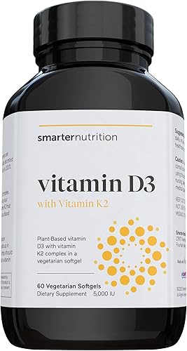 Miniatura 3 de SMARTERNUTRITION Curcumina - Potencia y absorción + vitamina D3 a base de plantas apoyo inmunológico con complejo vegano K2