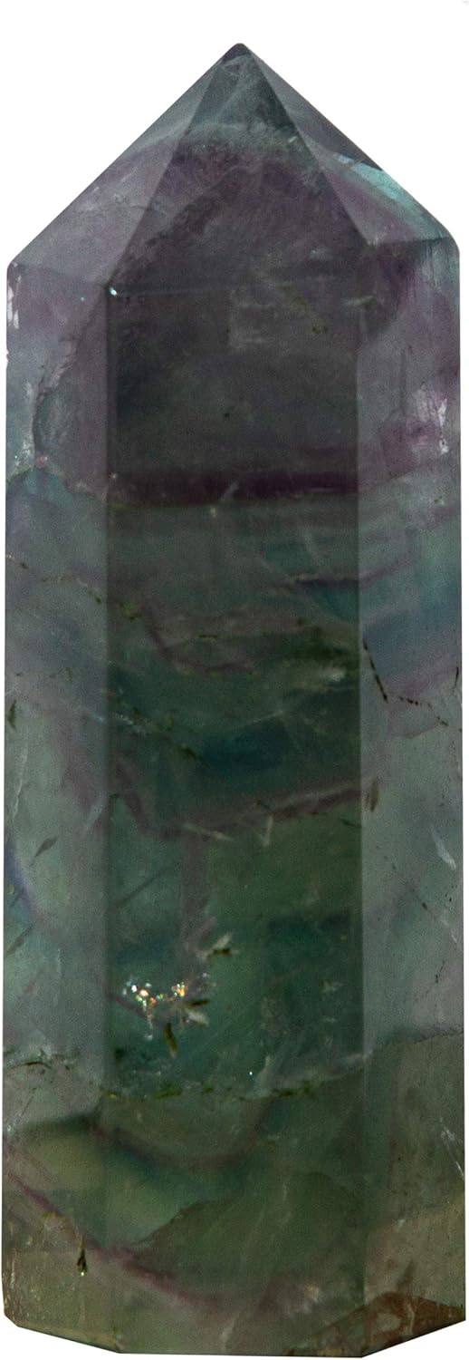 Whole Life Set of 4 Large Fluorite Points - Approx 3in / 76.2mm in Height