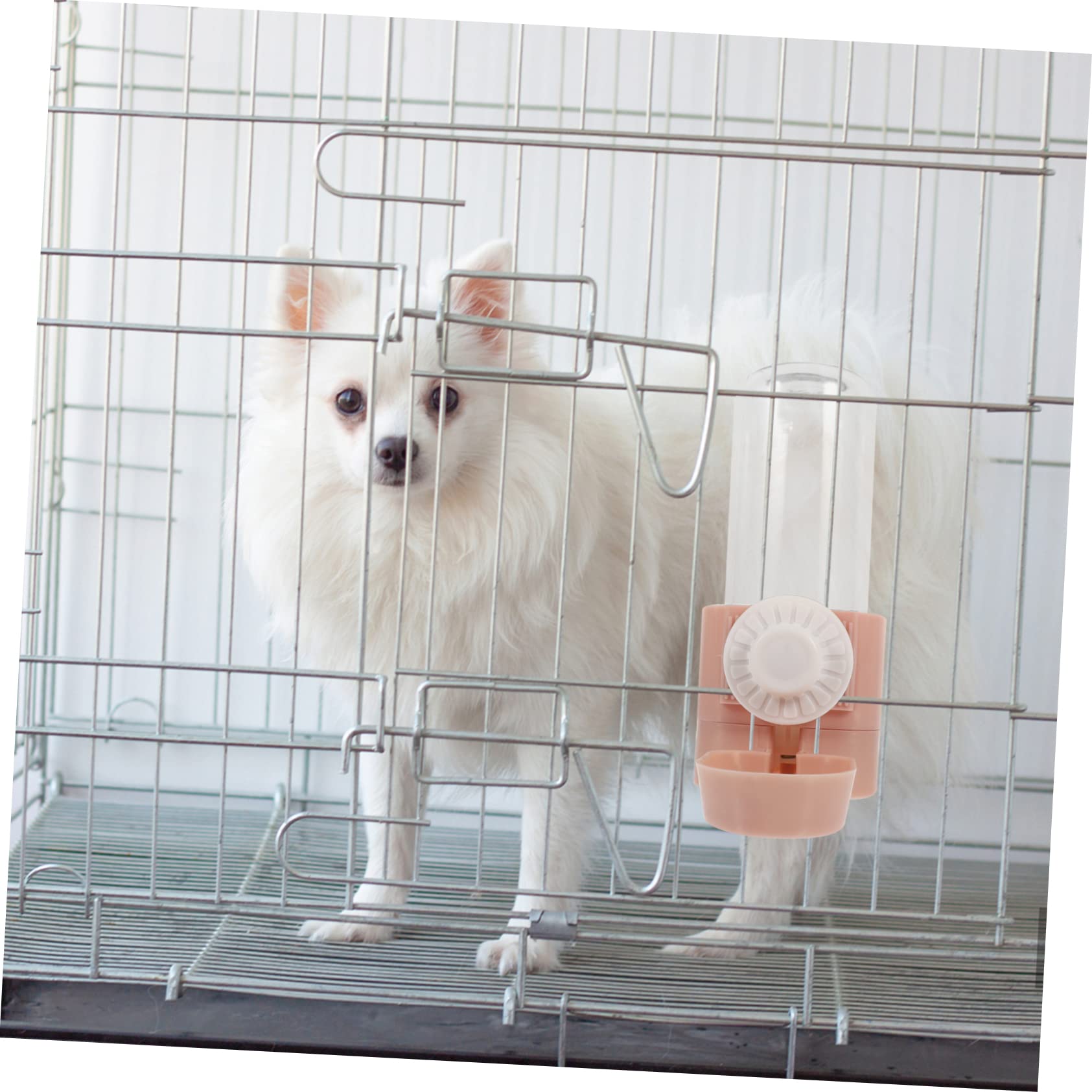 Angoily 3pezzi Distributore per Animali Domestici Bottiglia Portatile per Cani e Gatti Abbeveratoio da Appeso per Gabbie Design Trasparente e Compatto Facile da Pulire e Utilizzare per