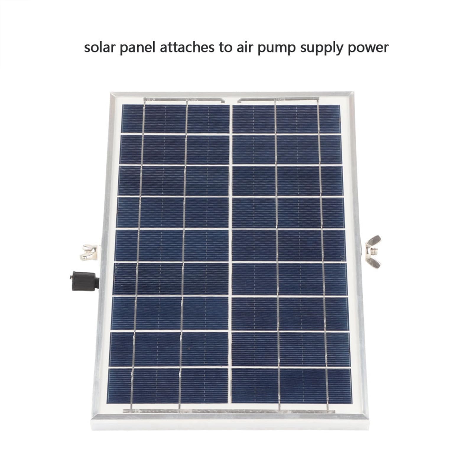Qcwwy Aquarium-Luftpumpe, Solarbetriebener Oxygenator, 3 Modi, Super Leise, Aquarium-Wasser-Sauerstoffpumpe, Luftpumpe, Pool-Teich-Sauerstoffbelüfter für Outdoor-Angeln, Hydrokultur-Wasser