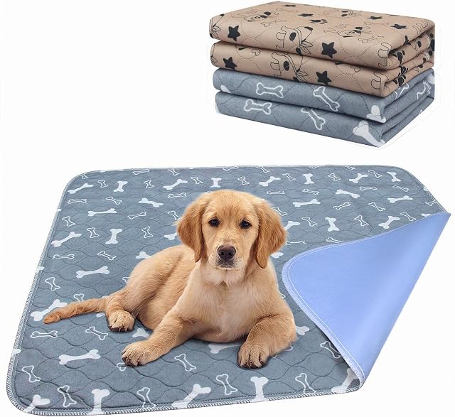 AK KYC Large Puppy Training Pads (80x90cm) 2 Pack Machine Washable Pee Pads for Dogs Super Absorbency Pet incontinence pads