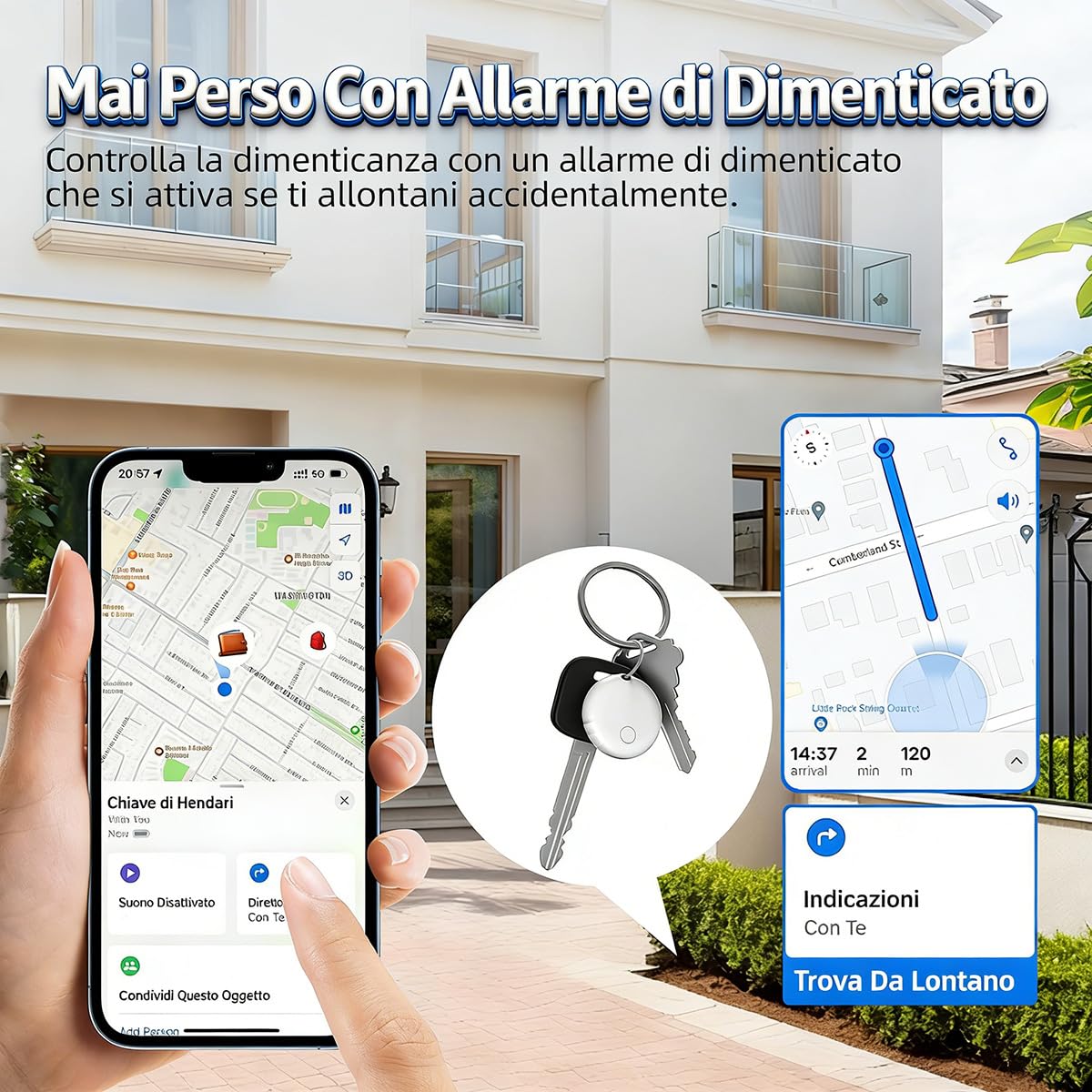 2026 GPS Tracker per Auto, Magnetico Localizzatore GPS per Auto, Localizzatore Senza SIM, Supporta i Sistemi iOS/Android, Può Tracciare Veicolo/Bambini/Moto/Valigia in Tempo Reale Tramite APP (4)
