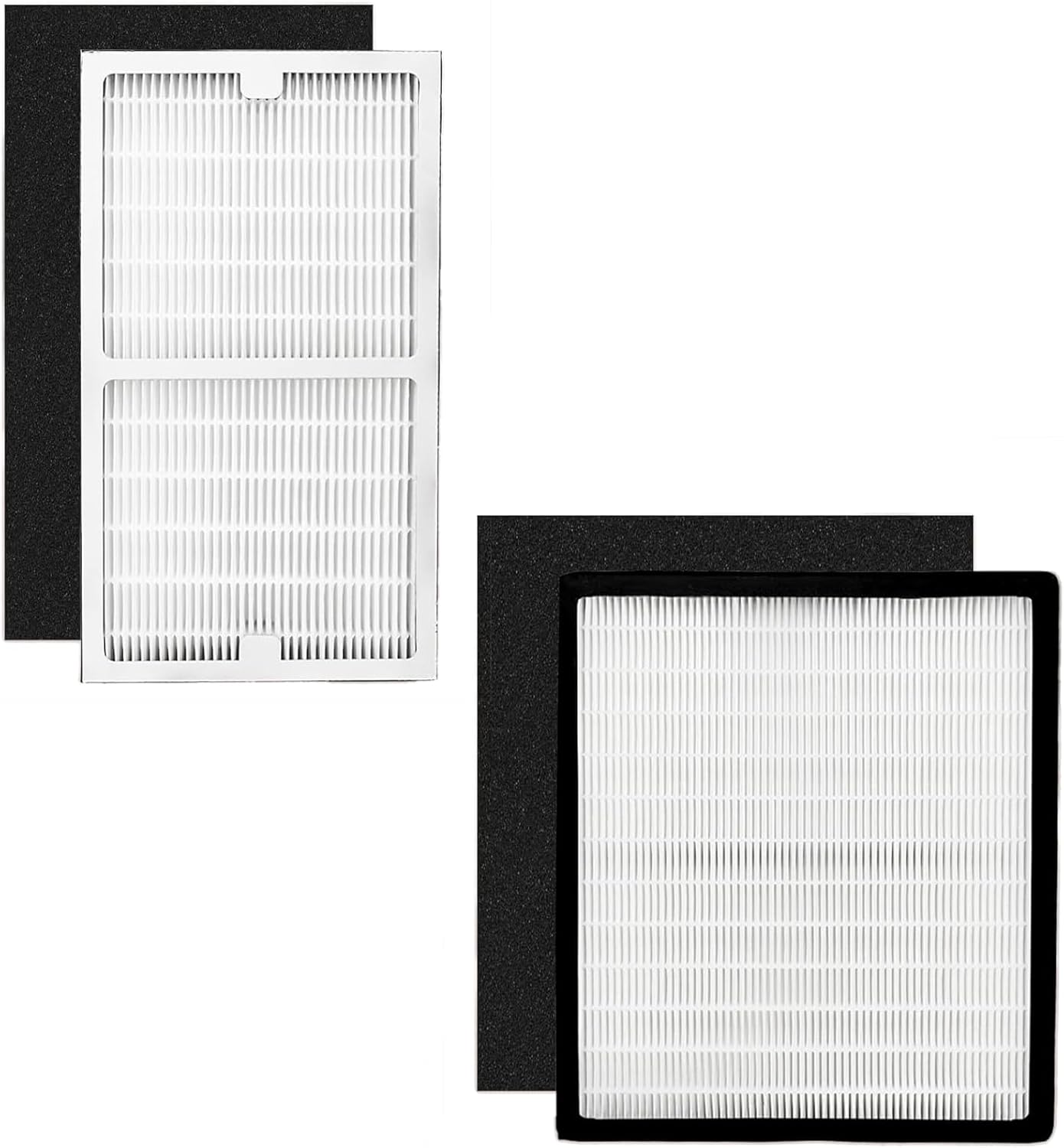 Gekufa Replacement Filter C + D Compatible with Idylis IAP-10-280, for Idylis Air Purifiers Include 1C+1D Filter each & 2 Carbon Filters